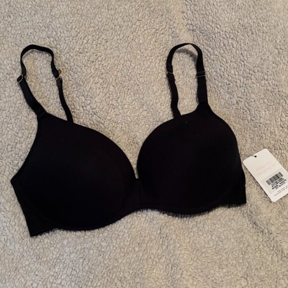 Lively All-Day No-Wire Push-Up Bra 34DD Jet Black NWT - Picture 1 of 5